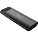 Sandberg külső ssd ház - usb 3.2 case for m.2+nvme ssd (usb-c; m.2/nvme; max.:2tb, fekete)