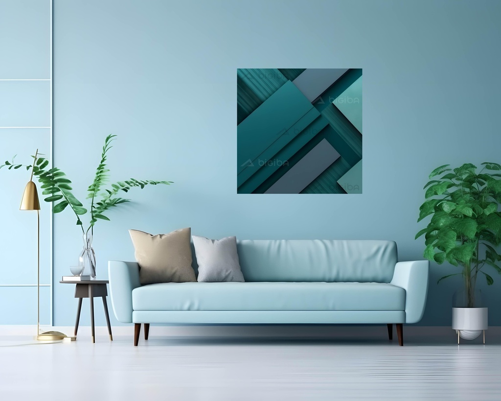 Aqua Geometric Haven