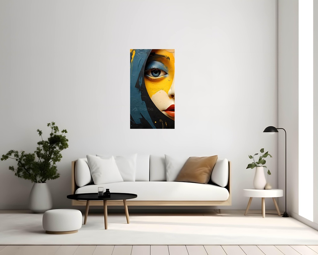 Mystique Gaze: Canvas of Contrasts