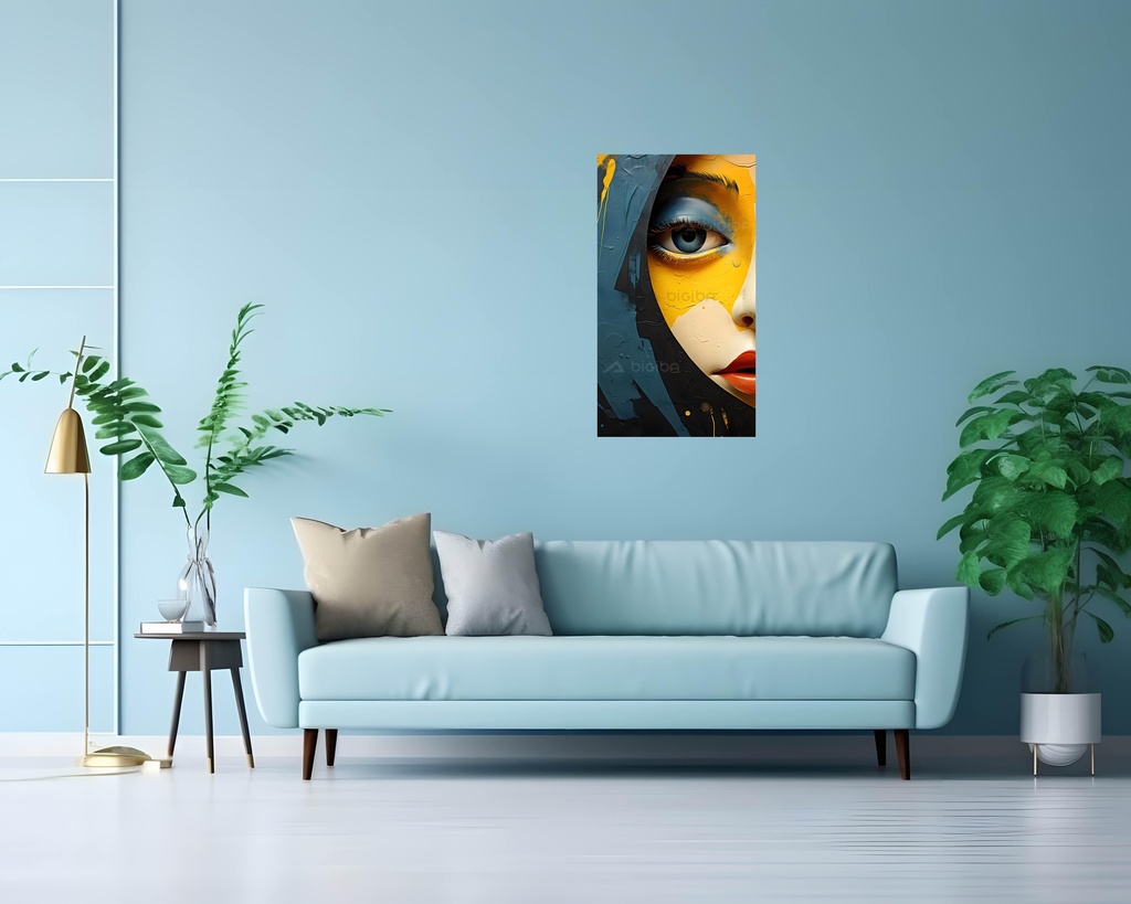 Mystique Gaze: Canvas of Contrasts
