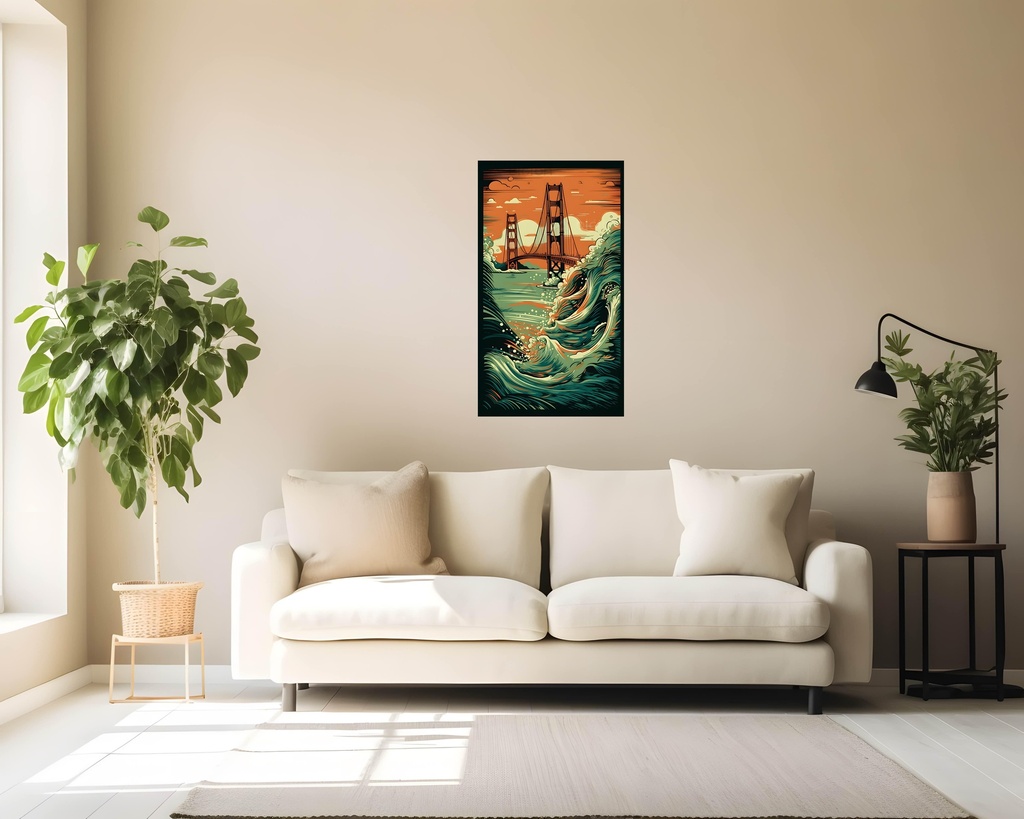 Golden Waves of Imagination