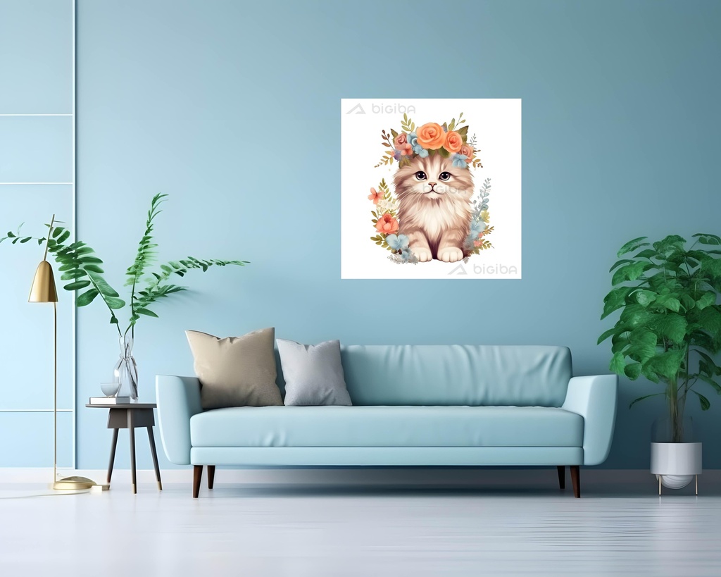 Floral Crown Feline Fantasy