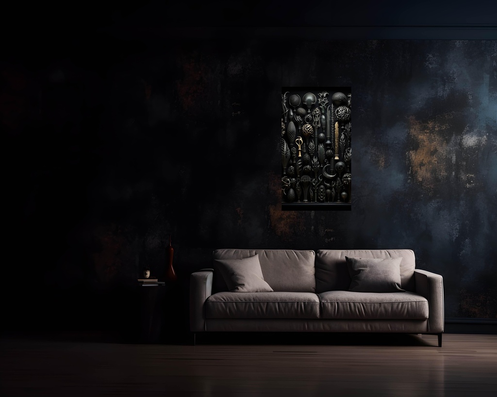 Nature's Elegance in Noir