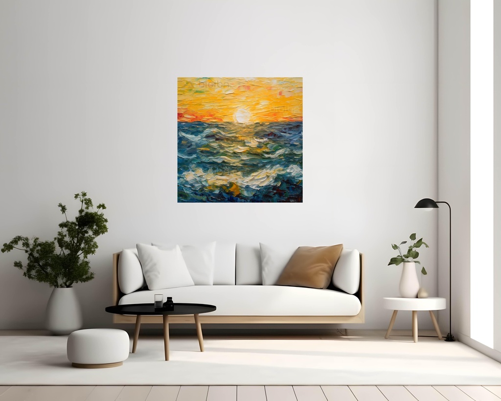 Sunset Serenity Waves