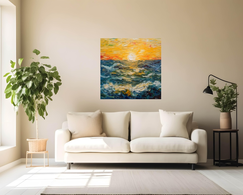 Sunset Serenity Waves