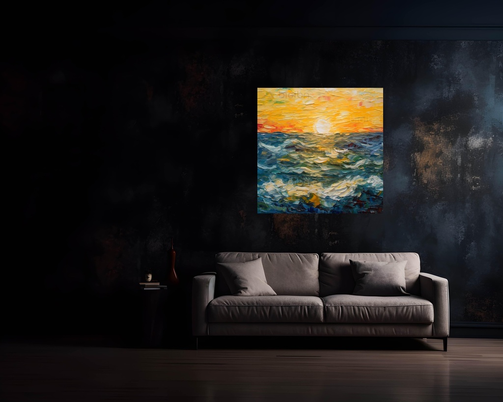 Sunset Serenity Waves