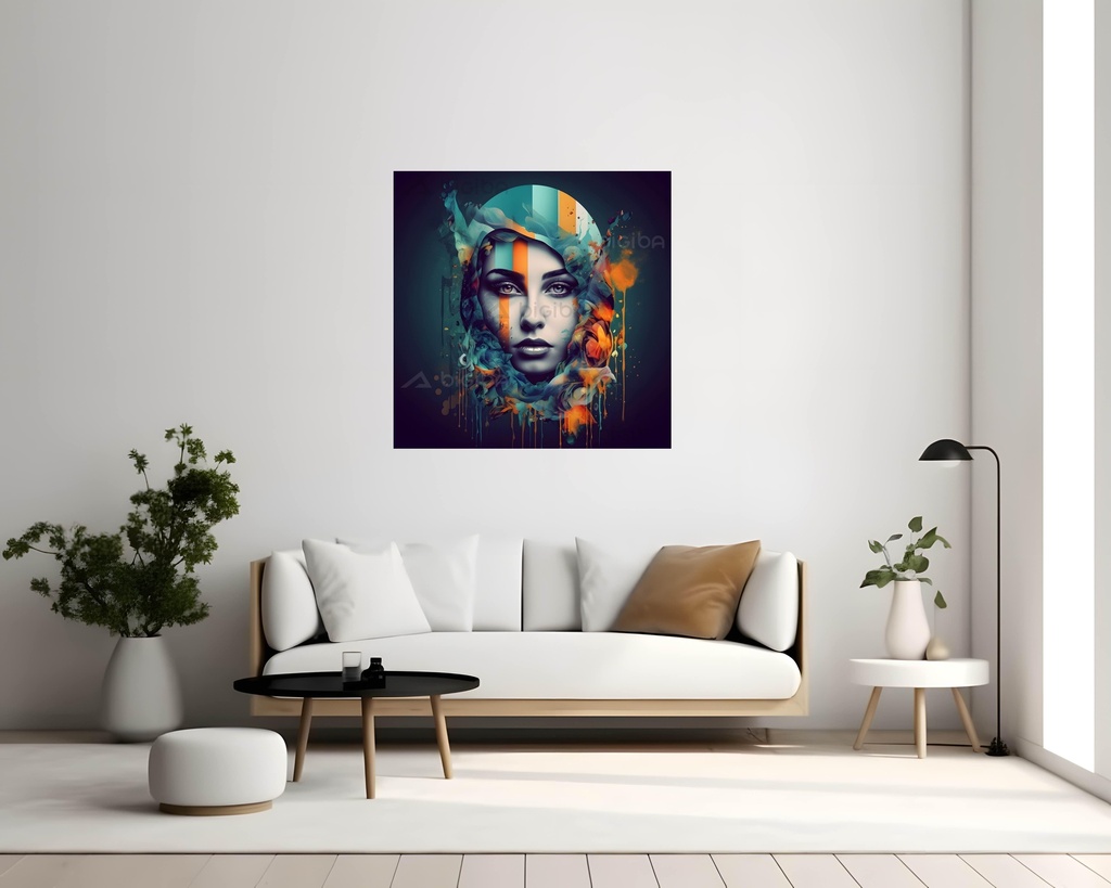 Vivid Dreamscape Portrait