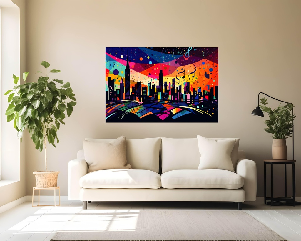 Cosmic Symphony Over Metropolis