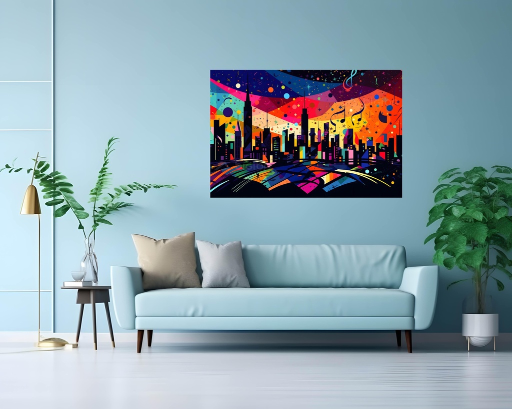 Cosmic Symphony Over Metropolis