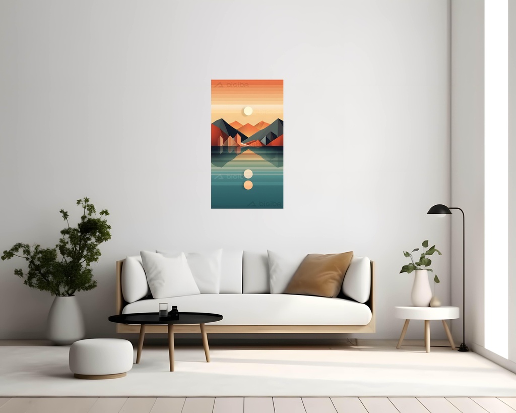 Serene Mountain Mirage