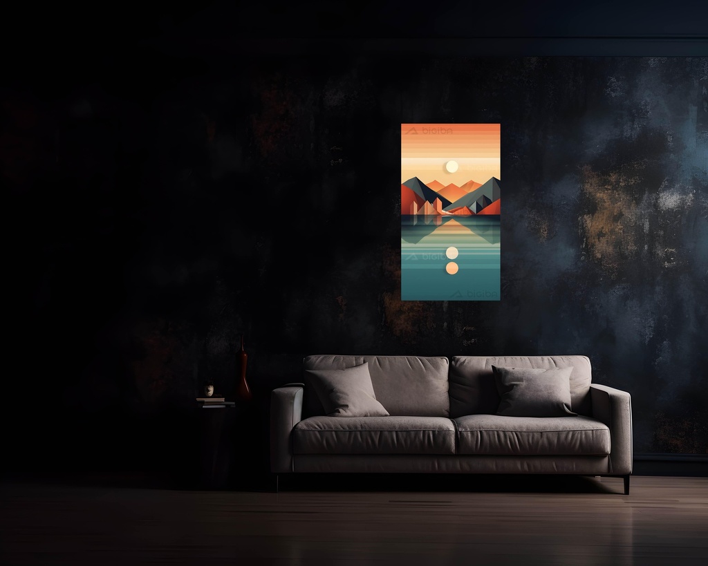 Serene Mountain Mirage