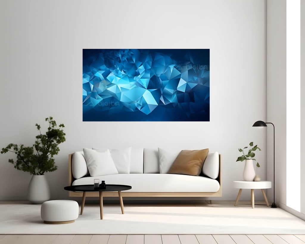 Azure Geometric Dreamscape