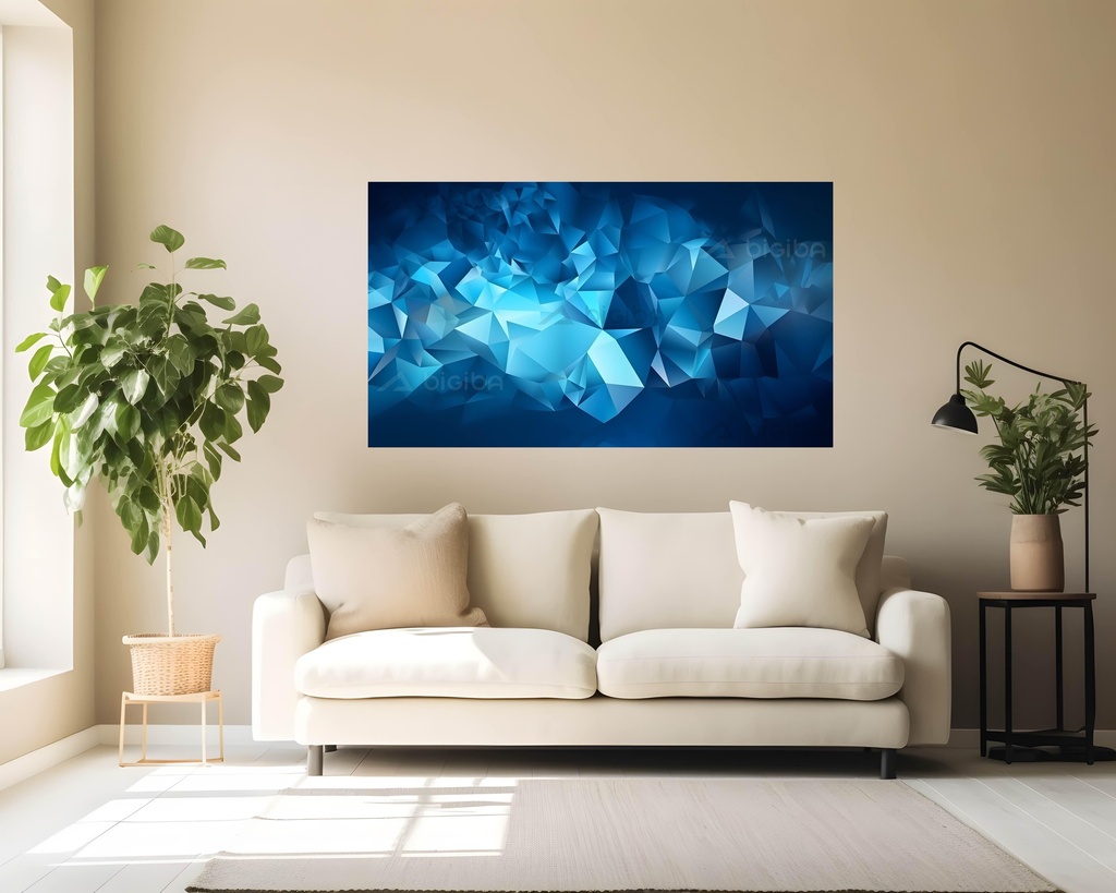 Azure Geometric Dreamscape