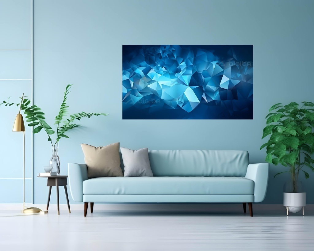 Azure Geometric Dreamscape