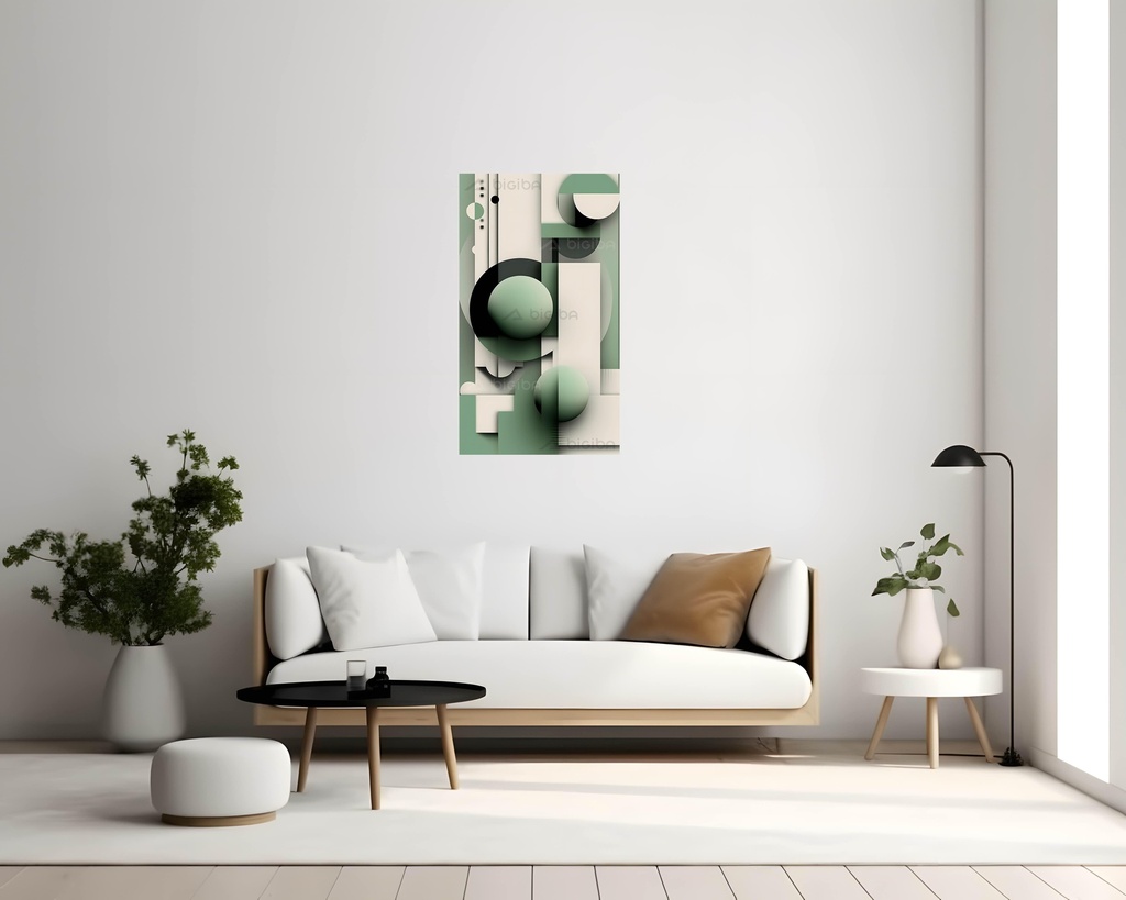 Verdant Geometric Harmony