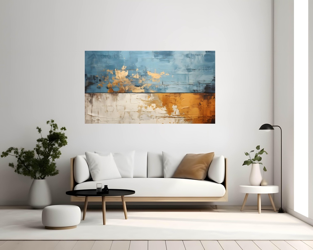 Azure & Gold Horizon