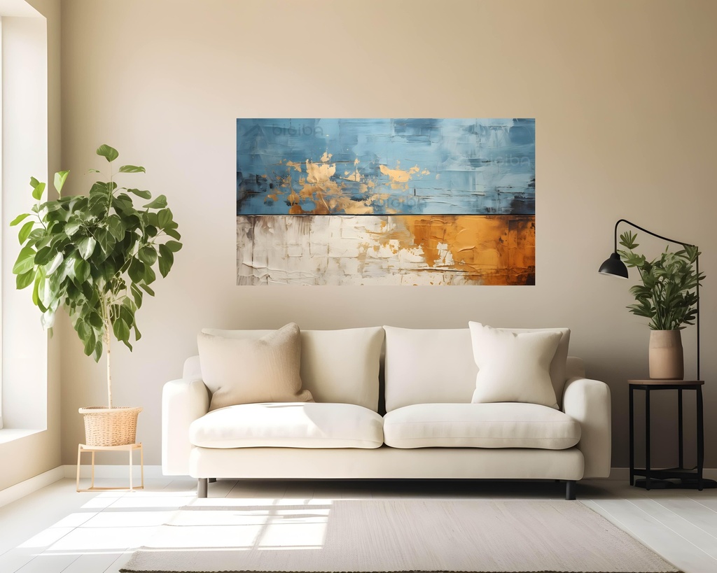 Azure & Gold Horizon