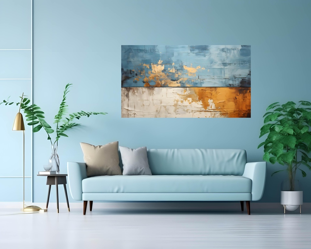 Azure & Gold Horizon