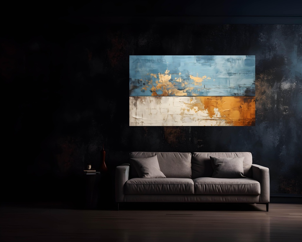 Azure & Gold Horizon