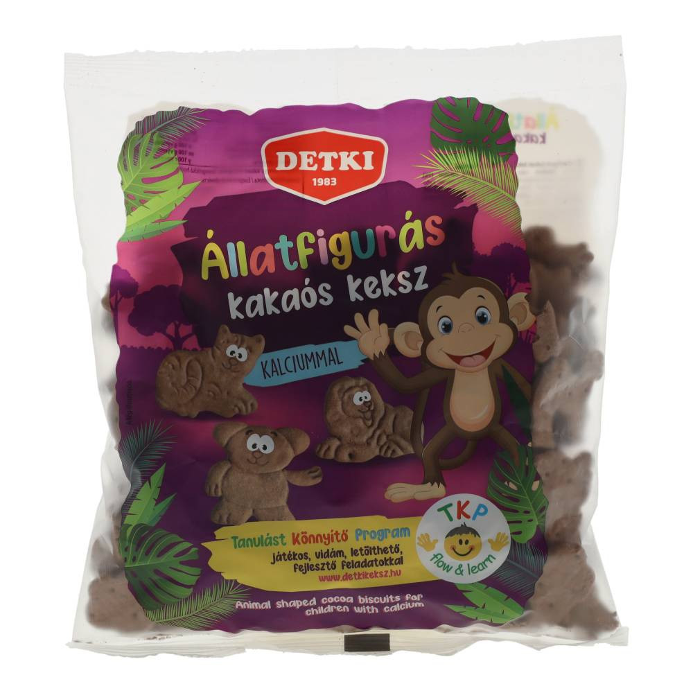 Detki állatfigurás keksz kakaós 160 g