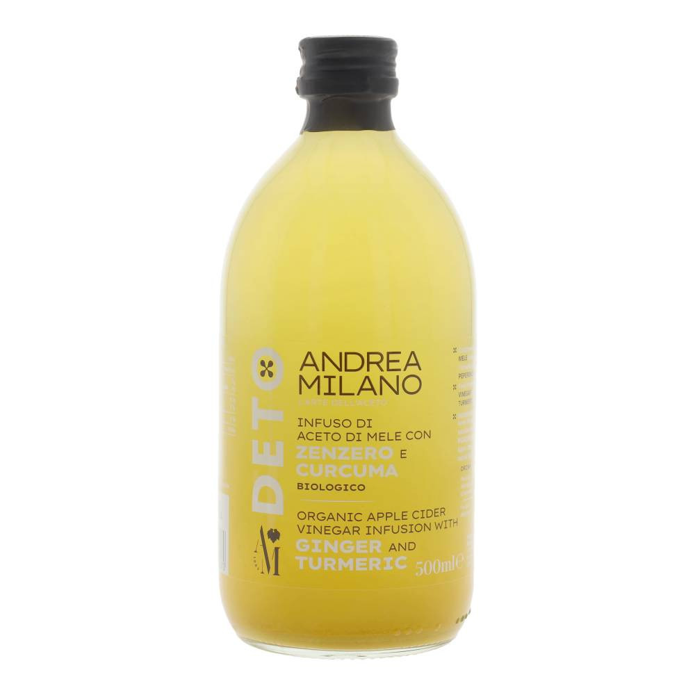 Deto bio szűretlen almaecet fúzió kurkumával és gyömbérrel "anyaecettel" 500 ml