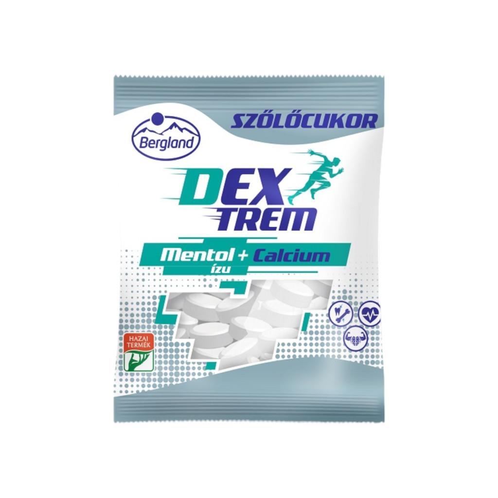 Dextreme Traubenzucker mit Minzgeschmack + Calcium 70 g