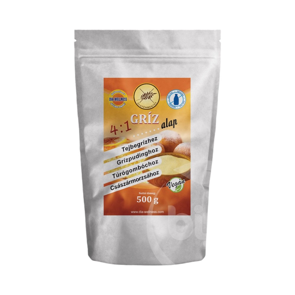 Bezglutenowa baza semolinowa 4w1 z substancją słodzącą Dia-wellness 500 g
