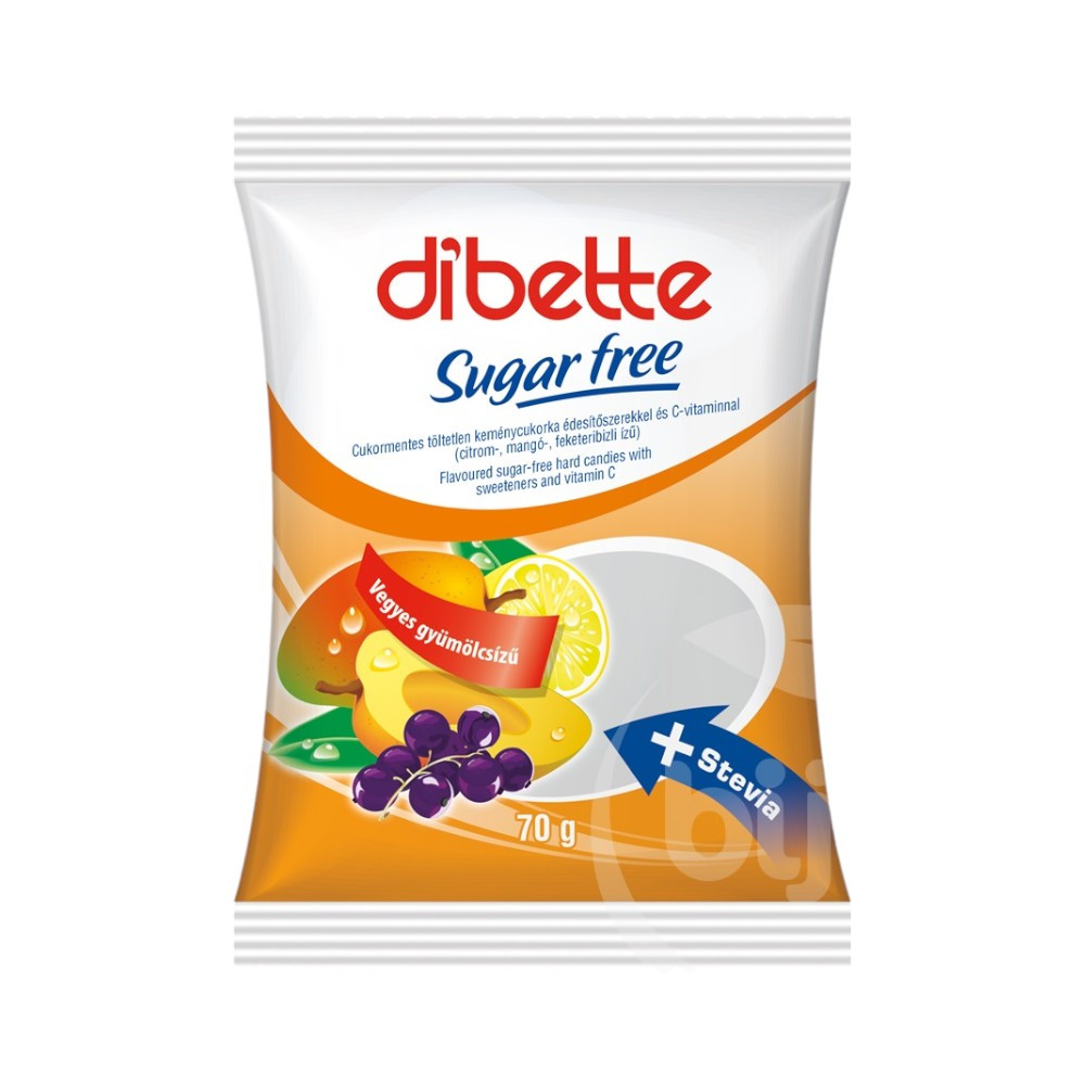 Diabette zuckerfreie gemischte Fruchtbonbons mit Süßungsmitteln 70g