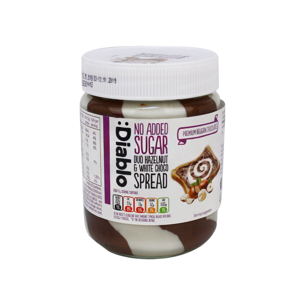 Diablo mogyoró és fehércsoki krém 350 g