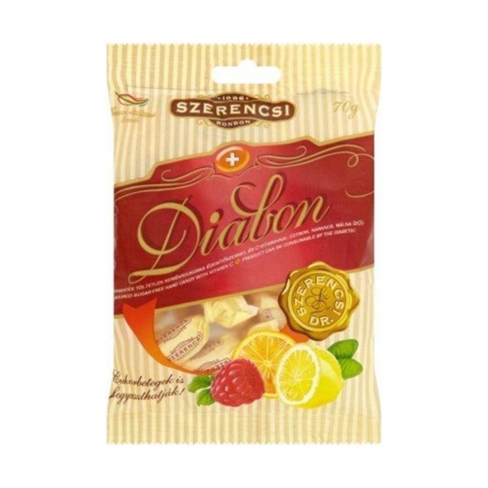 Cukierki Diabon cytryna pomarańcza malina 70 g