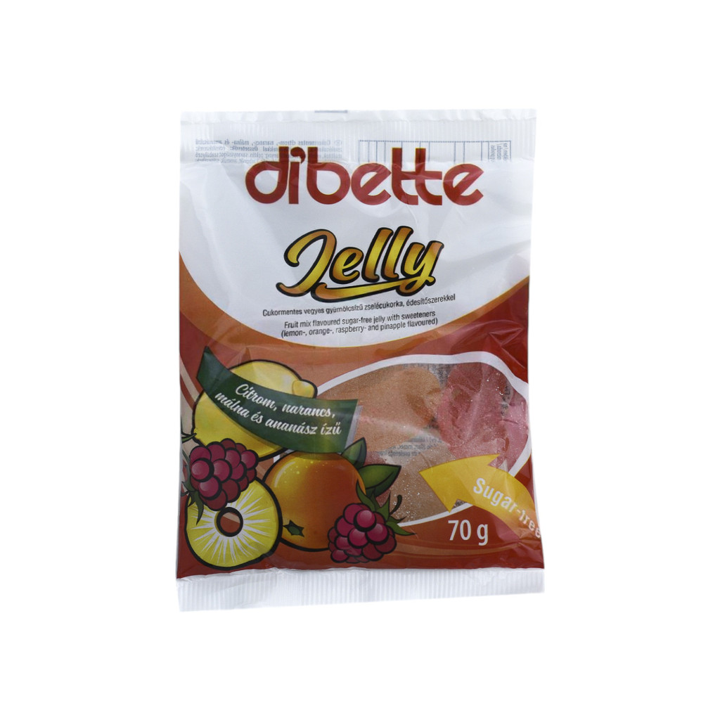 Dibette jelly vegyes gyümölcs zselé cukorka 70 g