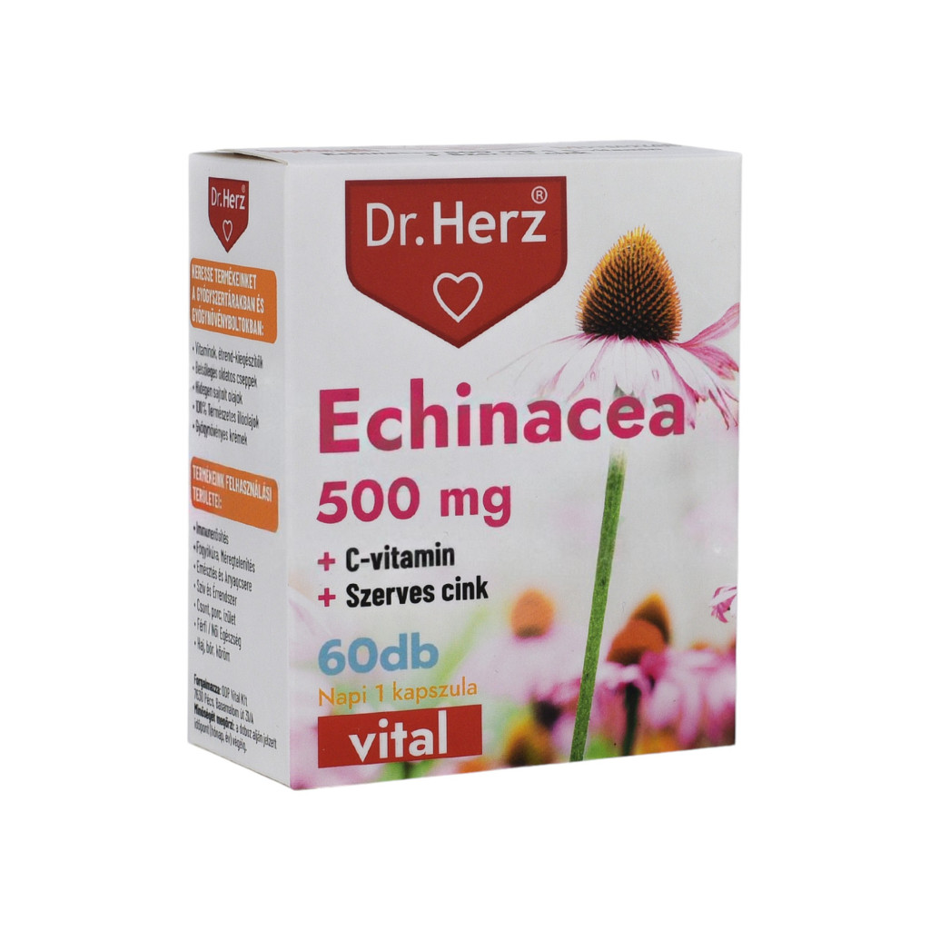 DR HERZ ECHINACEA 500 MG + C-VITAMIN + SZERVES CINK 60 DB