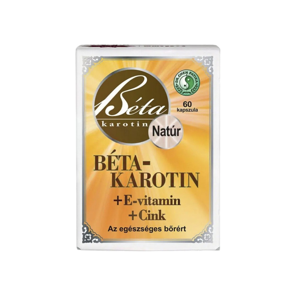 Měkké želatinové kapsle Dr. Chena s beta-karotenem + vitamínem E + zinkem, 60 ks