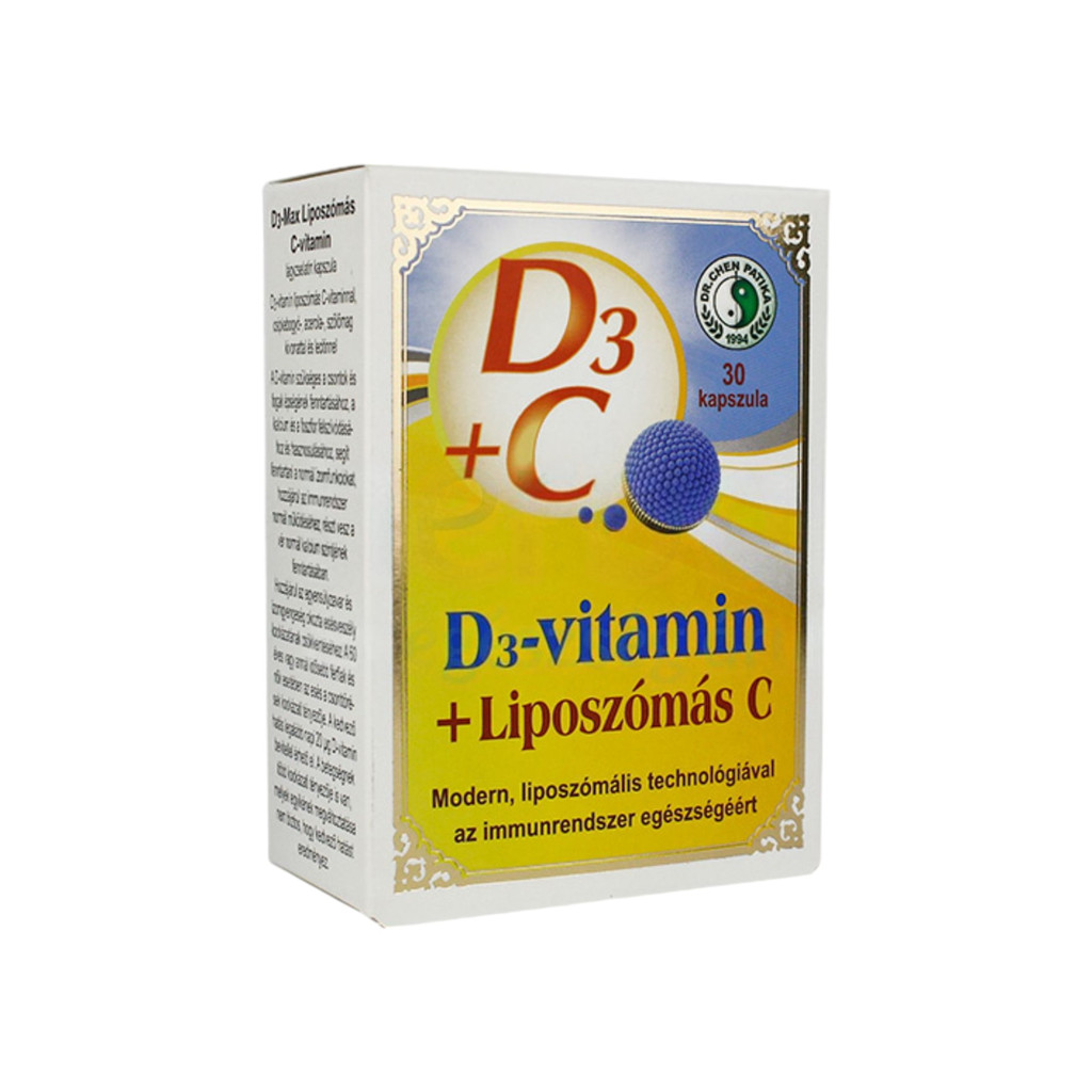 Liposomální kapsle s vitamínem C Dr. Chen d3 - max, 30 kusů