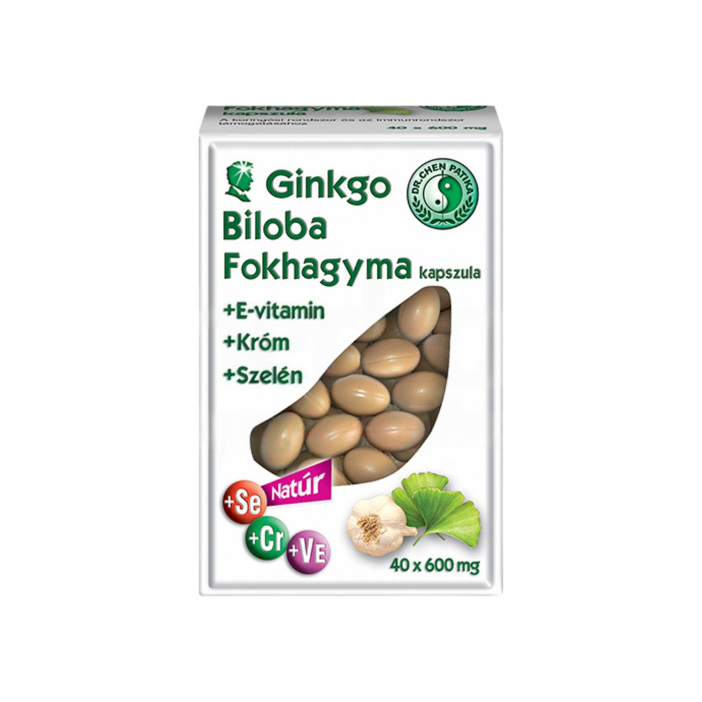 Dr. Chen kapsula s ginkgo biloba a cesnakom, 40 ks
