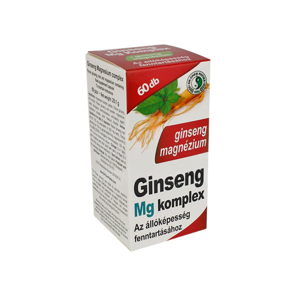 Kapsle komplexu ginseng a hořčíku Dr. Chen 60 ks
