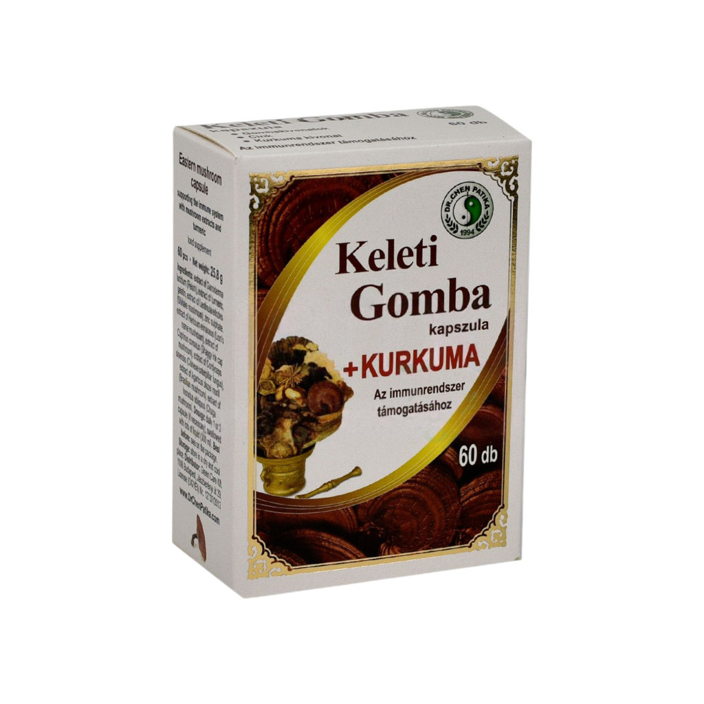 Kapsle východních hub Dr. Chena s kurkumou 60 kusů
