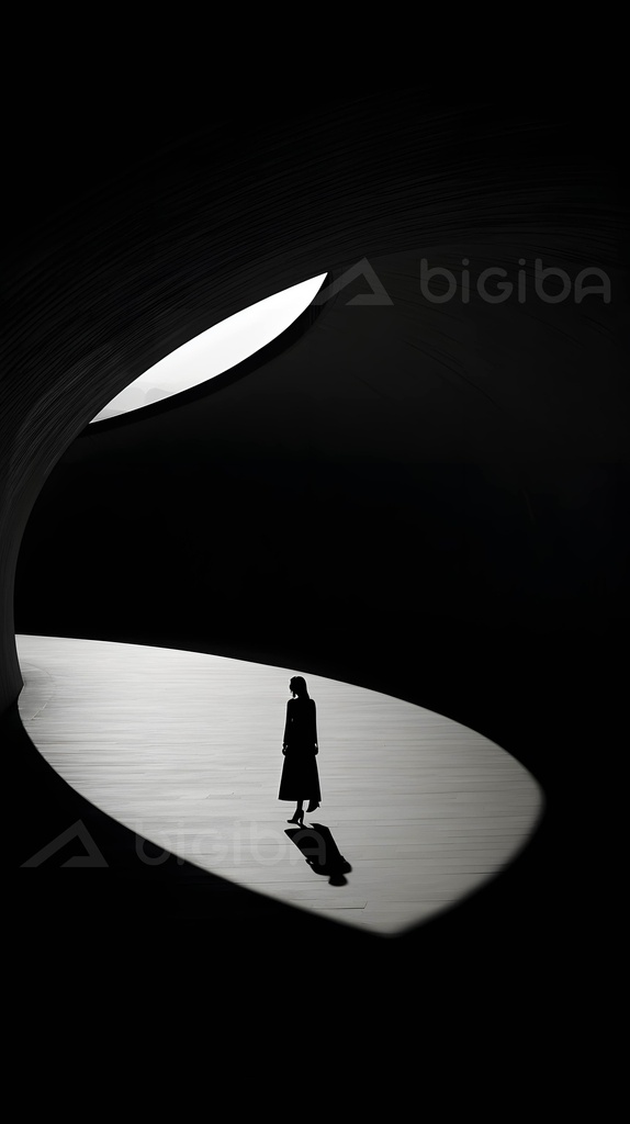 Silhouette de la Solitude