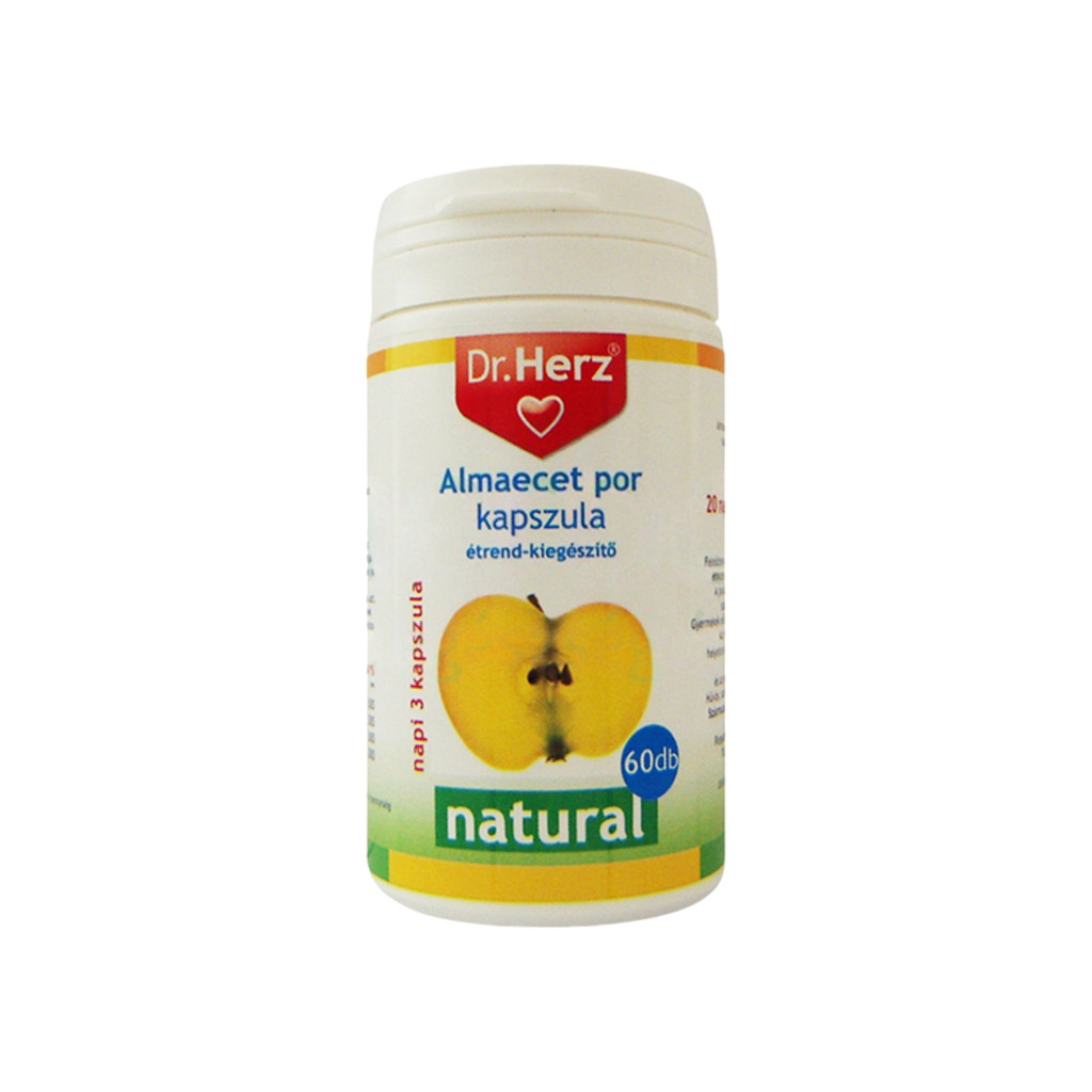 Kapsle s práškovým octem z jablečného moštu Dr. Herz 60 ks