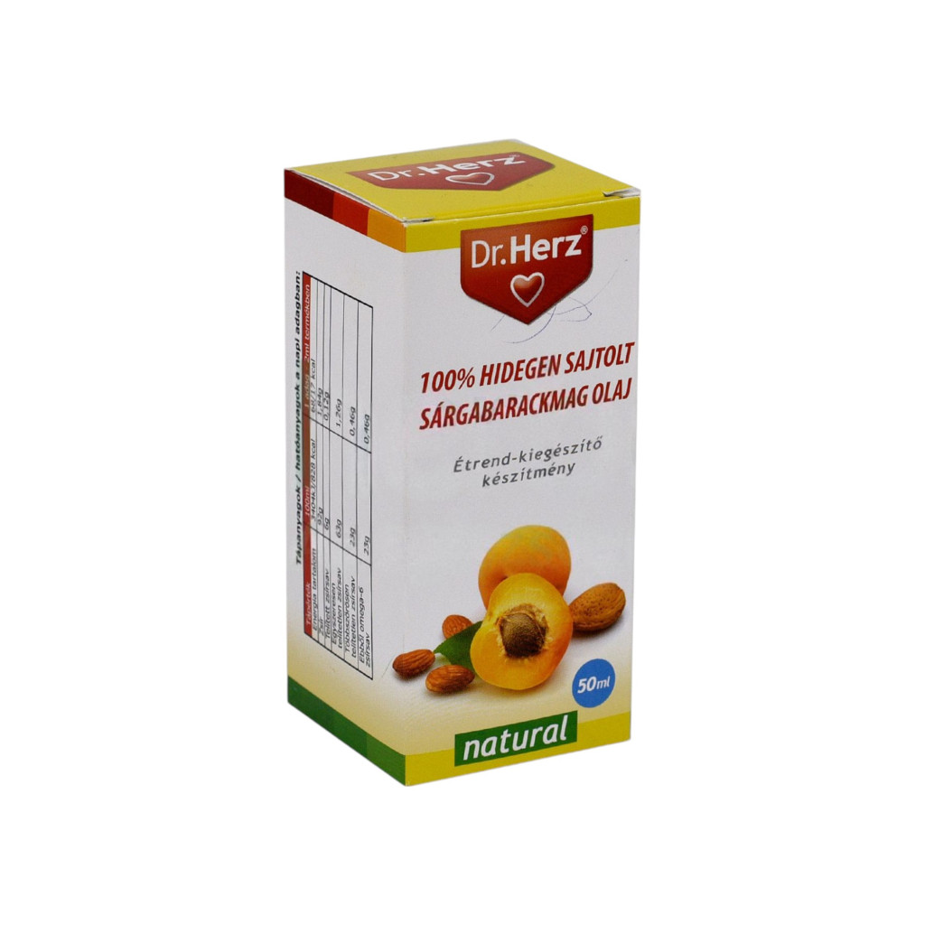 Dr. Herz apricot kernel oil 100% cold pressed 50 ml