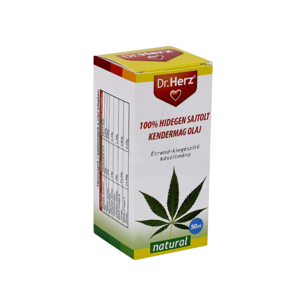 Dr. Herz olej z nasion konopi 100% tłoczony na zimno 50 ml