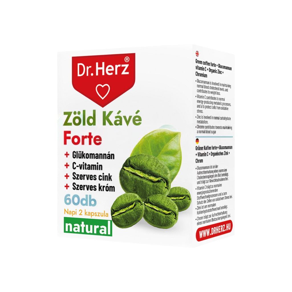 Dr. Herz ZELENEJ KÁVY + CHRÓM KAPSULA 60 ks