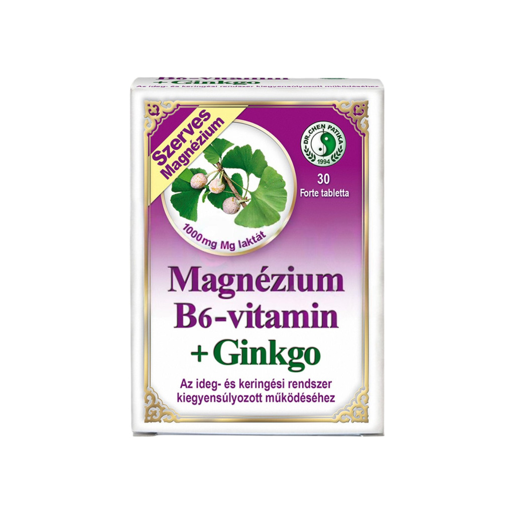 Tablete DR.CHEN MAGNEZIU B6+GINKGO FORTE 30 buc