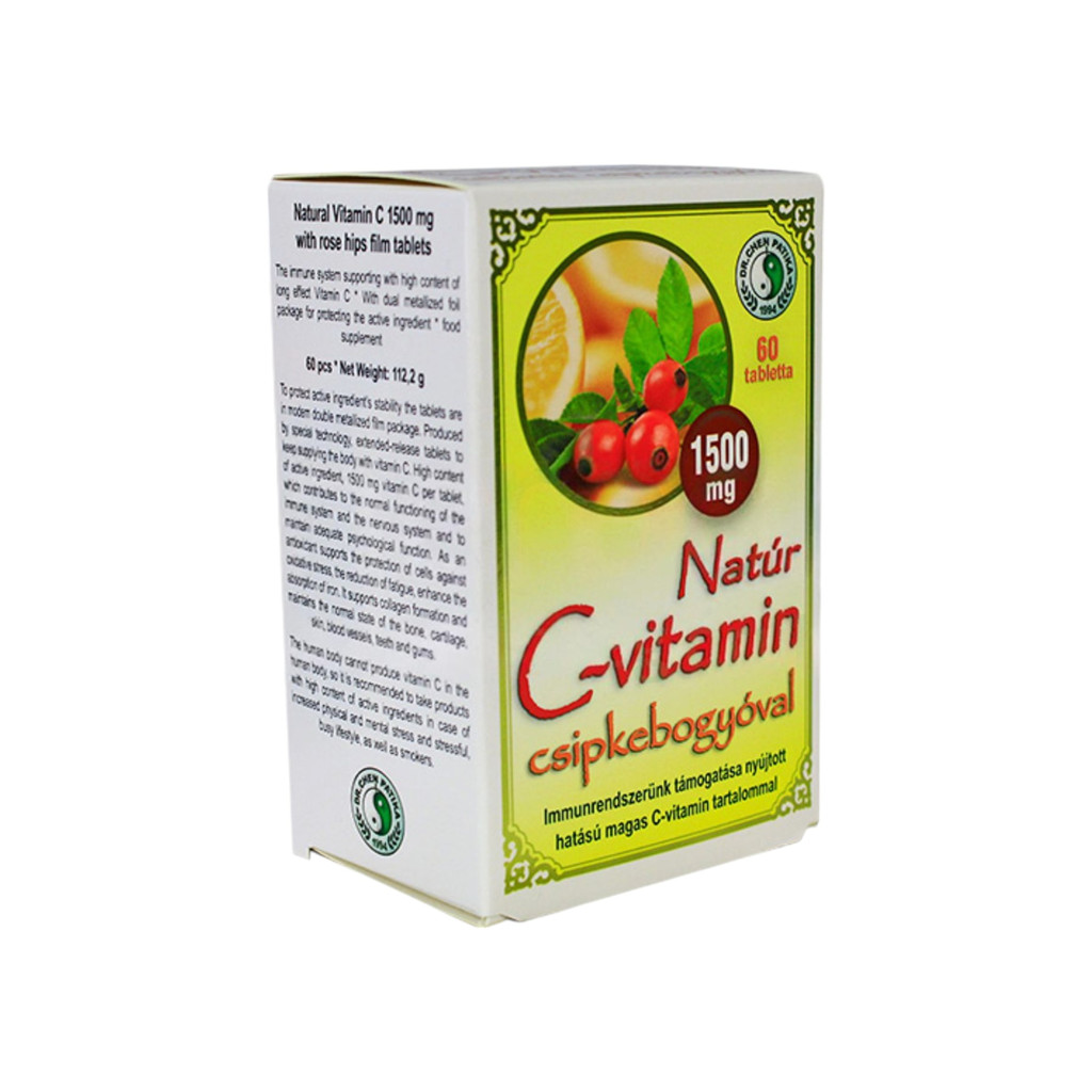 DR.CHEN PRÍRODNÉ VITAMÍN C S ČERSTVÝMI RUŽAMI 1500MG TABLETY 60 ks