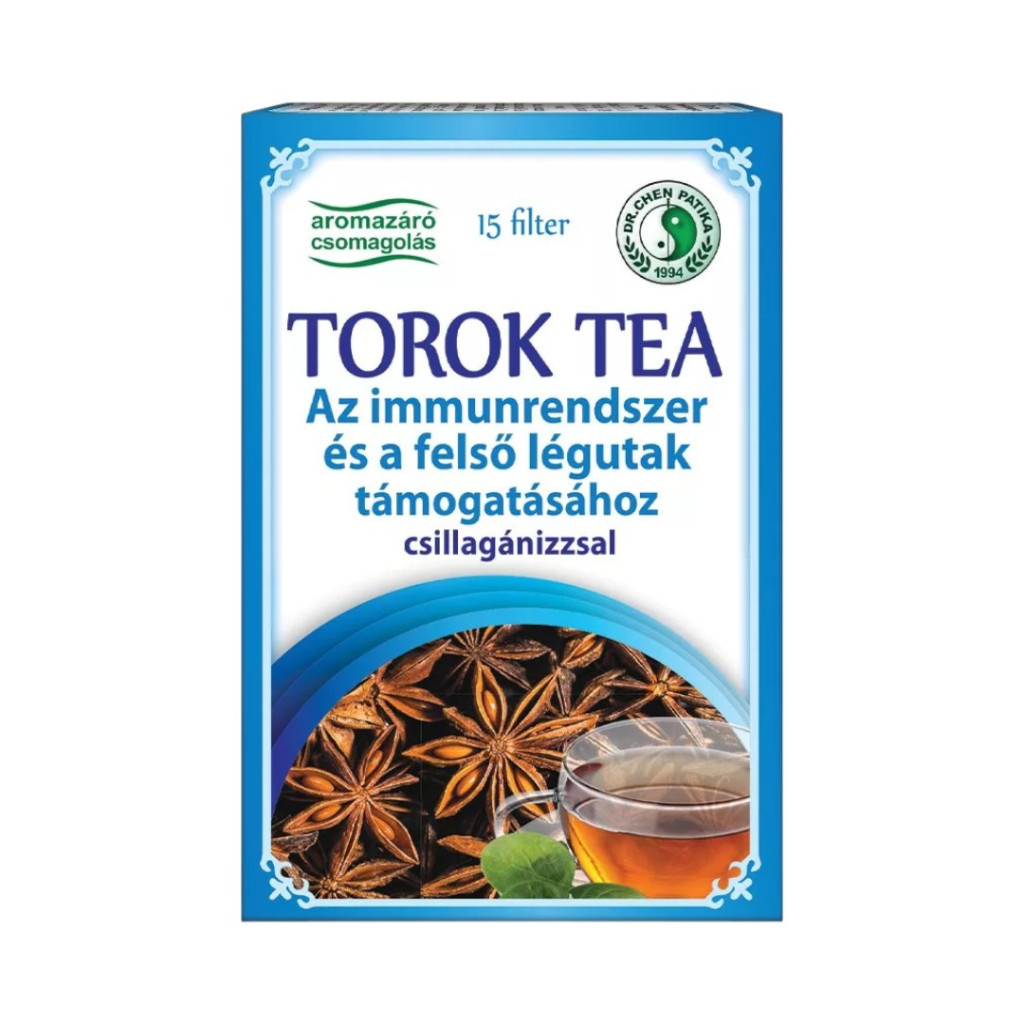 Herbata gardłowa Dr. Chen z anyżem gwiaździstym, mieszanka herbaty, 15x2,5g, 38g