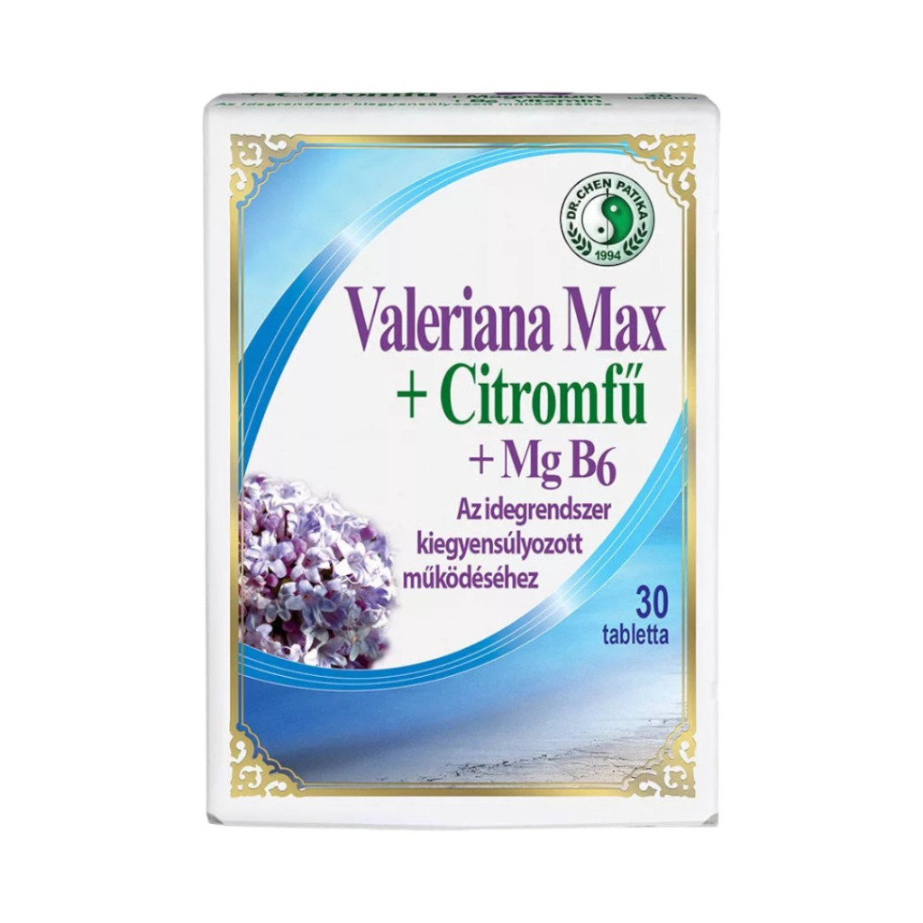 Tabletki DR.CHEN VALERIANA MAX + MELISA CYTRYNOWA 30 szt