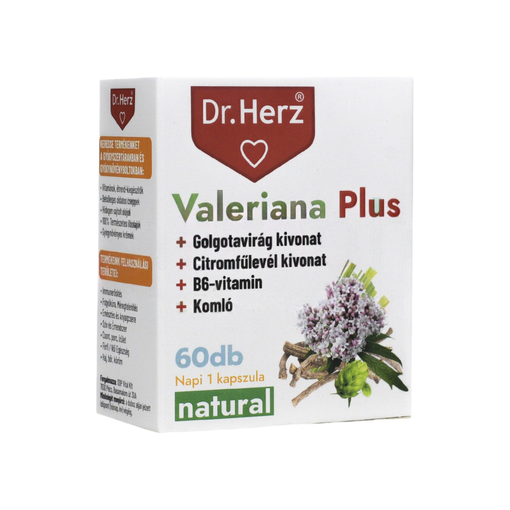 DR.HERZ VALERIANA PLUS KAPSZULA 60DB