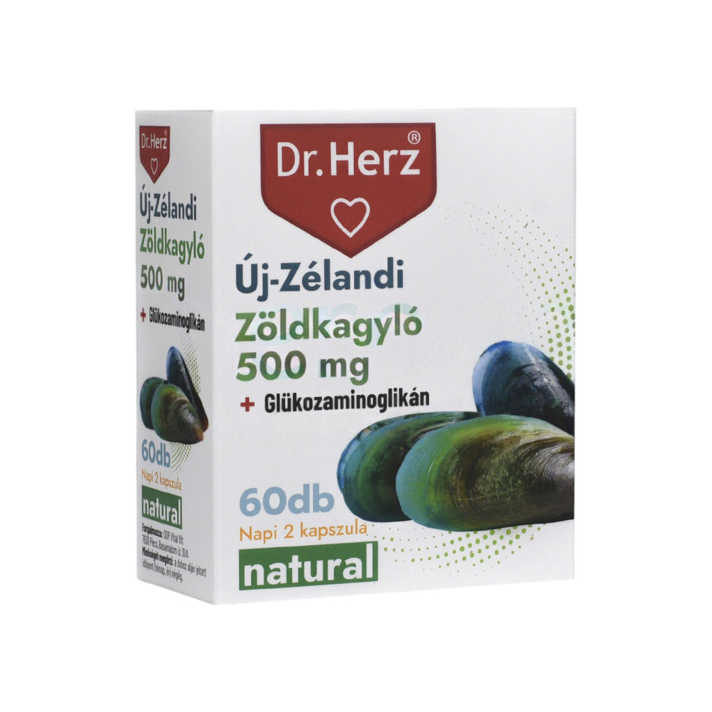 Dr.herz zöldkagyló kivonat 500 mg kapszula 60 db
