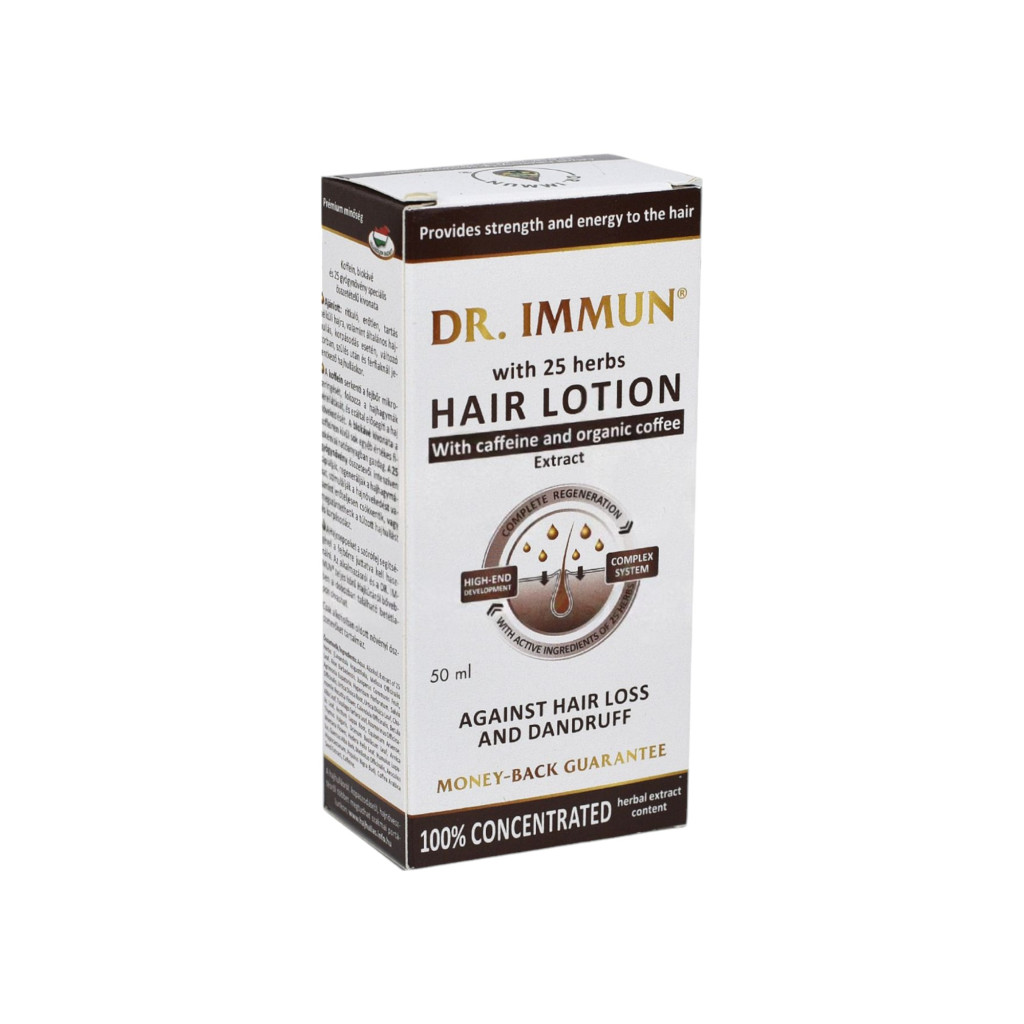 Dr.immun 25 herbal hair drops with caffeine and organic coffee extract 50 ml