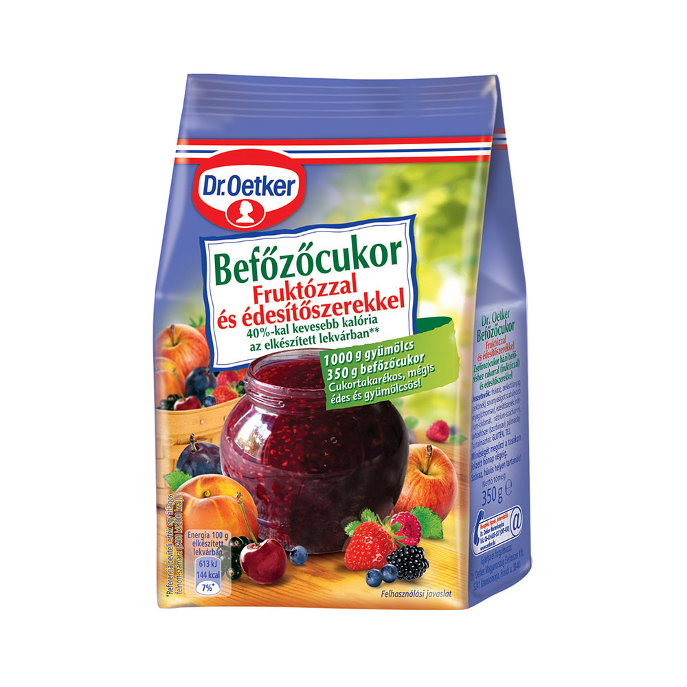 Dr.oetker befőzőcukor fruktózzal és édesítőszerekkel 350 g